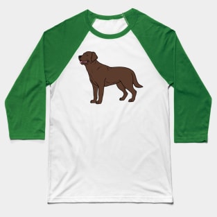Chocolate Labrador Retriever Baseball T-Shirt